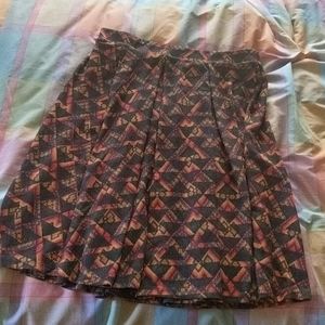 Lularoe Madison XL box pleat skirt